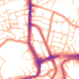 Daytime road noise heatmap for WA14 1HX