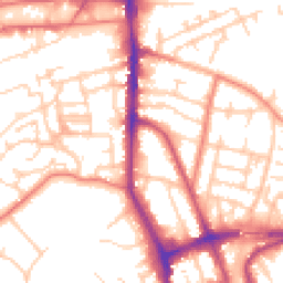 Daytime road noise heatmap for WA14 1JA