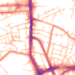 Daytime road noise heatmap for WA14 1JB