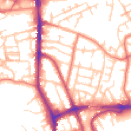Daytime road noise heatmap for WA14 1JE