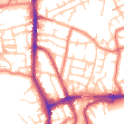 Daytime road noise heatmap for WA14 1JF