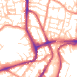 Daytime road noise heatmap for WA14 1JT