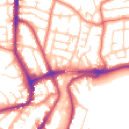 Daytime road noise heatmap for WA14 1JX