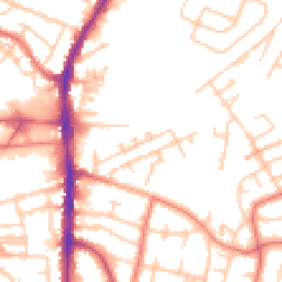 Daytime road noise heatmap for WA14 1LB