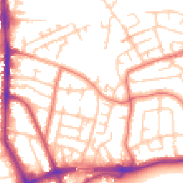 Daytime road noise heatmap for WA14 1LH