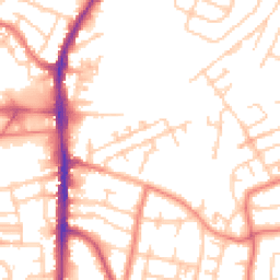 Daytime road noise heatmap for WA14 1LP