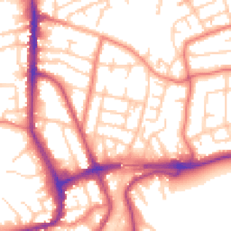Daytime road noise heatmap for WA14 1LQ