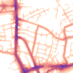 Daytime road noise heatmap for WA14 1NQ