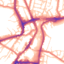 Daytime road noise heatmap for WA14 1PW