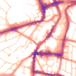 Daytime road noise heatmap for WA14 1RF