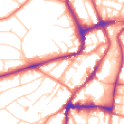 Daytime road noise heatmap for WA14 1RS