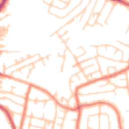 Daytime road noise heatmap for WA14 1SR