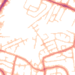 Daytime road noise heatmap for WA14 1ST