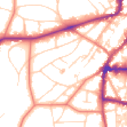 Daytime road noise heatmap for WA14 2BS