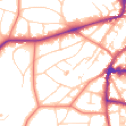 Daytime road noise heatmap for WA14 2BW