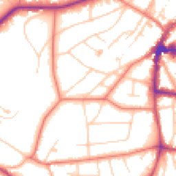 Daytime road noise heatmap for WA14 2QN