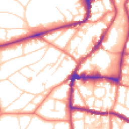 Daytime road noise heatmap for WA14 2QU