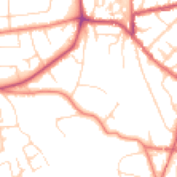 Daytime road noise heatmap for WA14 2RU