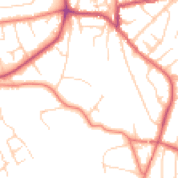 Daytime road noise heatmap for WA14 2RX