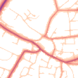 Daytime road noise heatmap for WA14 2SF