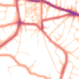 Daytime road noise heatmap for WA14 2UJ