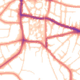 Daytime road noise heatmap for WA14 2UX