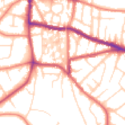 Daytime road noise heatmap for WA14 2UY