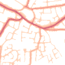 Daytime road noise heatmap for WA14 3AG