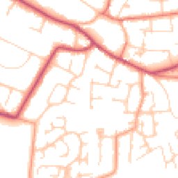Daytime road noise heatmap for WA14 3AH
