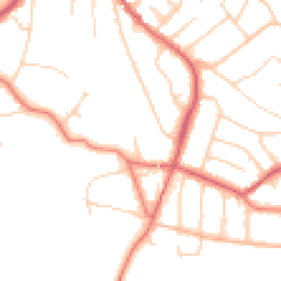 Daytime road noise heatmap for WA14 3HX