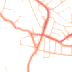 Daytime road noise heatmap for WA14 3HY