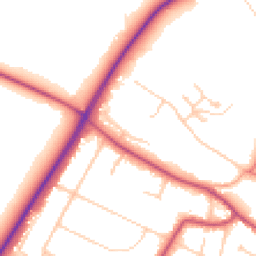 Daytime road noise heatmap for WA14 3JP