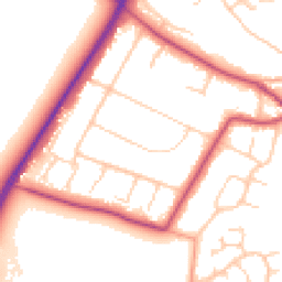 Daytime road noise heatmap for WA14 3LS