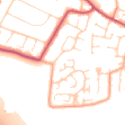 Daytime road noise heatmap for WA14 3ND