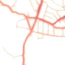 Daytime road noise heatmap for WA14 3NH