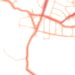 Daytime road noise heatmap for WA14 3NJ