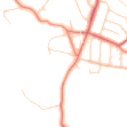 Daytime road noise heatmap for WA14 3NQ