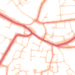 Daytime road noise heatmap for WA14 3NT