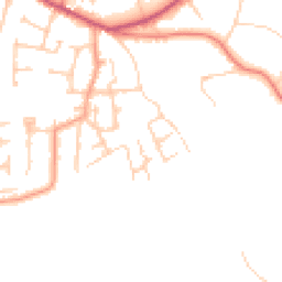 Daytime road noise heatmap for WA14 3PP