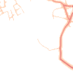 Daytime road noise heatmap for WA14 3PU