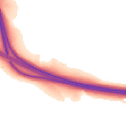 Night-time road noise heatmap for WA14 3PX