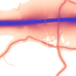Daytime road noise heatmap for WA14 3QE