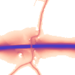 Daytime road noise heatmap for WA14 3RD