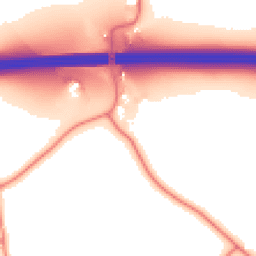 Daytime road noise heatmap for WA14 3RL
