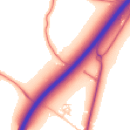 Daytime road noise heatmap for WA14 3RP