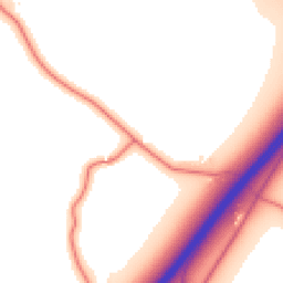 Daytime road noise heatmap for WA14 3RR