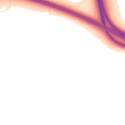 Night-time road noise heatmap for WA14 3SA