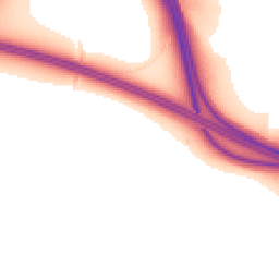 Night-time road noise heatmap for WA14 3SB