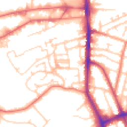 Daytime road noise heatmap for WA14 4HE