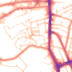 Daytime road noise heatmap for WA14 4HH